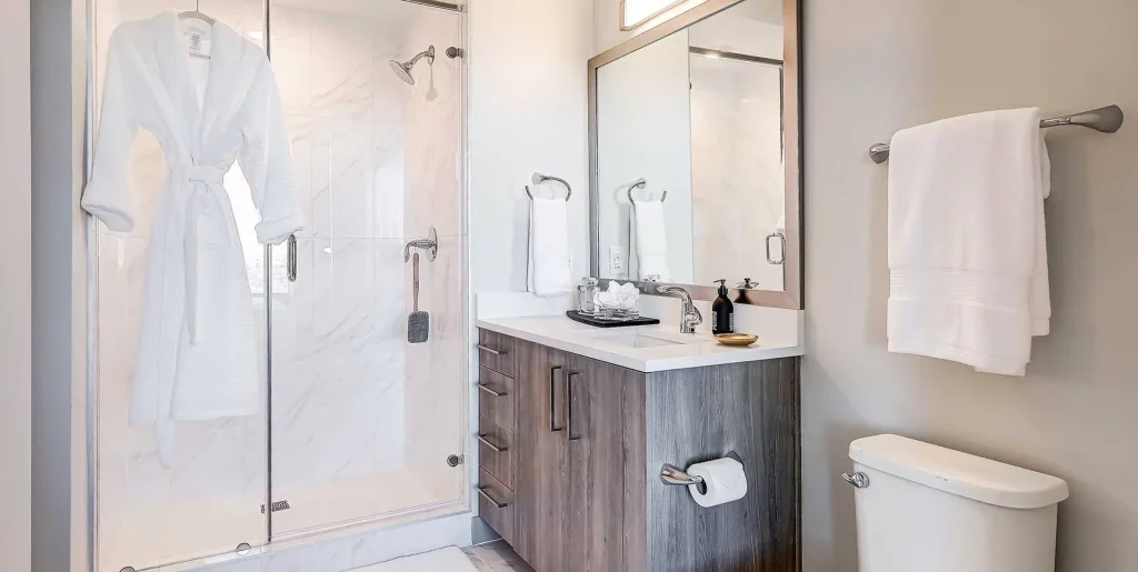 SkyHouse Frisco Station Apartments Walk-in Shower