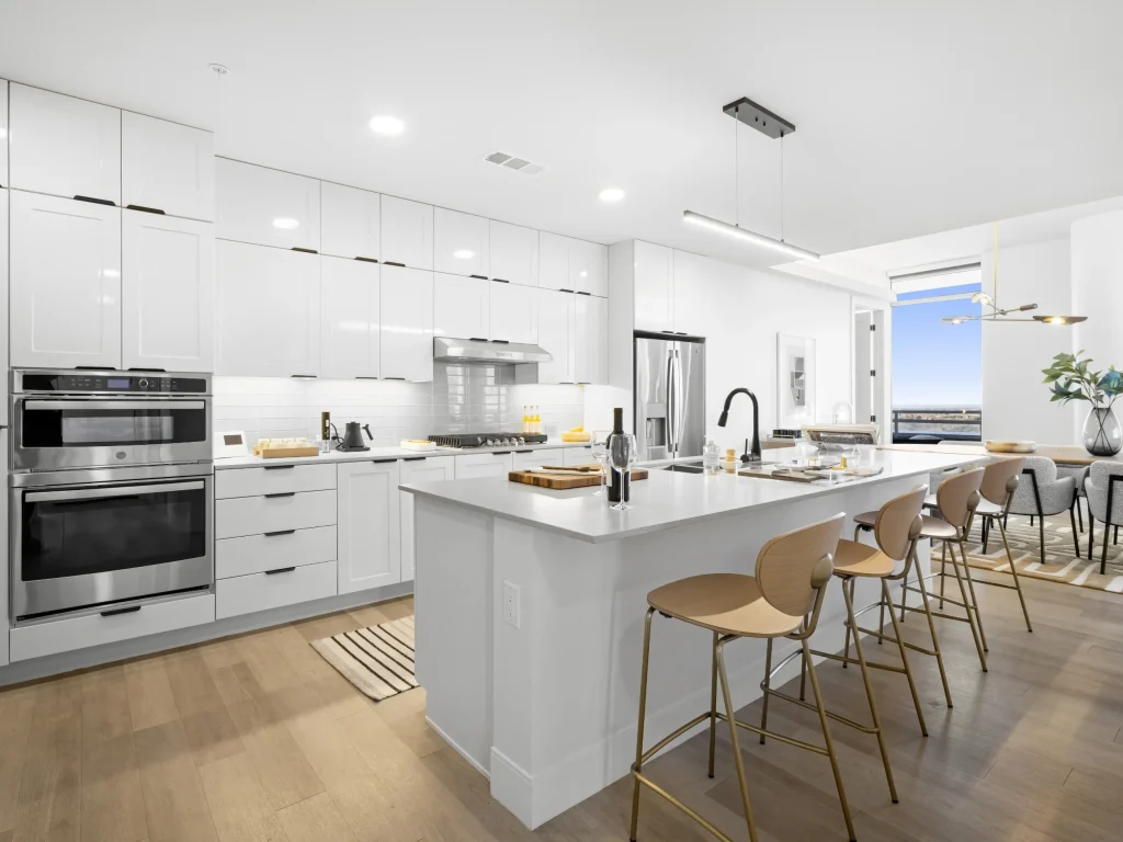 The Monarch at HALL Park Apartments with Kitchen Island