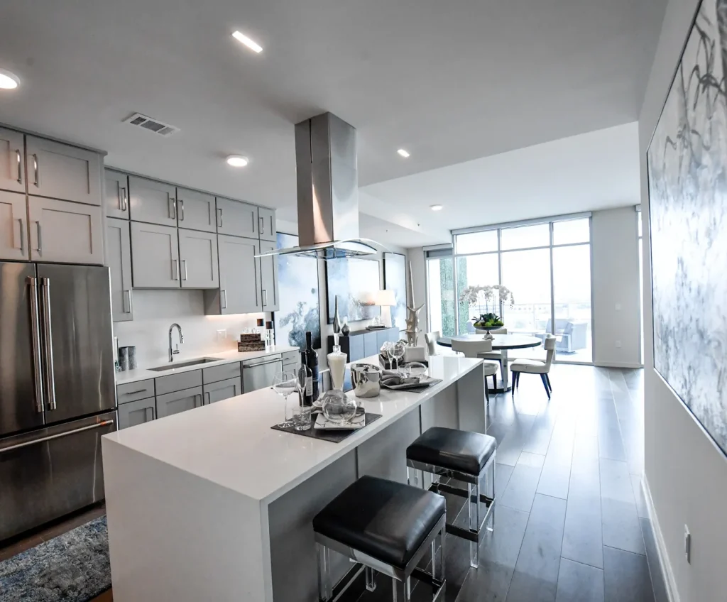 Twelve Cowboys Way Apartments with Kitchen Island